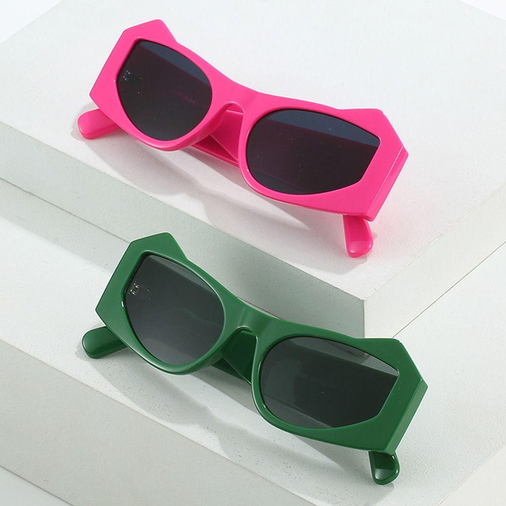 Cat Eye Sunglasses Vintage Punk Geometric Sun Glasses For Women Irregular Steampunk Eyewear Shades Uv400