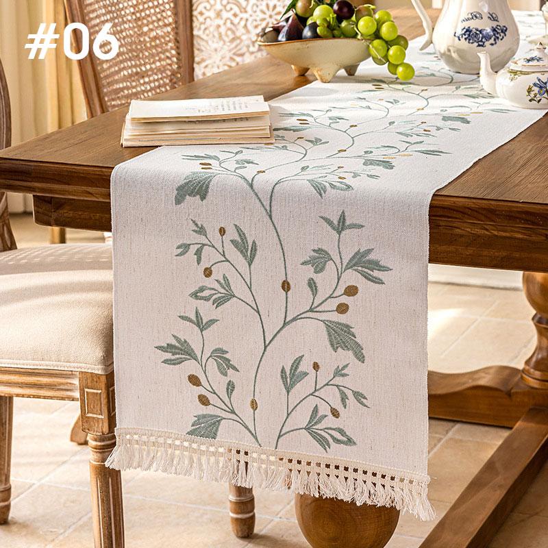 

New Long Strip Tablecloth Polyester Cotton Linen Home Dining Table Runner TV Cabinet Cover Decoration 39x120cm