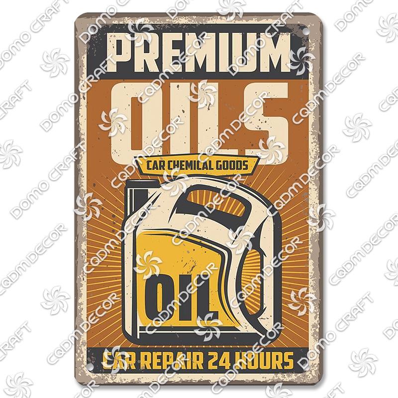 Motor Oil Poster Vintage Metal Plate Energol Oilzum Car Parts Oil Change Metal Tin Signs Wall Decor Garage Club Man Cave
