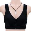 Women's Plus Size Front-Fastening Cotton Camisole Bra - Wire-Free and Soft