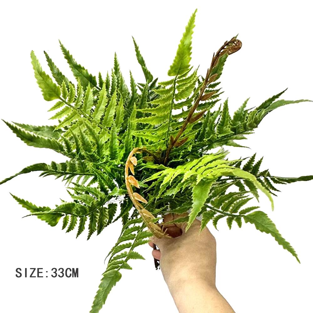 21 listů Simulované listy kapradiny Umělé rostliny Plevel Perské listy kapradiny Rostlinná stěna DIY Terénní úpravy Domácí dekorační doplňky