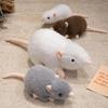 30-100 cm Peluche Super Morbido Simulazione di Topo Bambola Ripiena Animale Realistico Giocattolo per Bambini Taglia Grande Topo Ripieno Mascotte Regalo