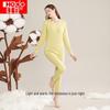 Hongdou Pure Cotton Couple's Lightweight Round Neck Thermal Underwear Set