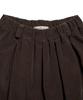 COTTON BELL Volume Pleated Corduroy Pants - Brown