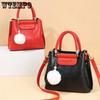 Ekte Mykt Skinn Håndveske Dame Koreansk Stil Bøtteveske Dame Casual Fargespill Stor Kapasitet Enkel Skulderveske