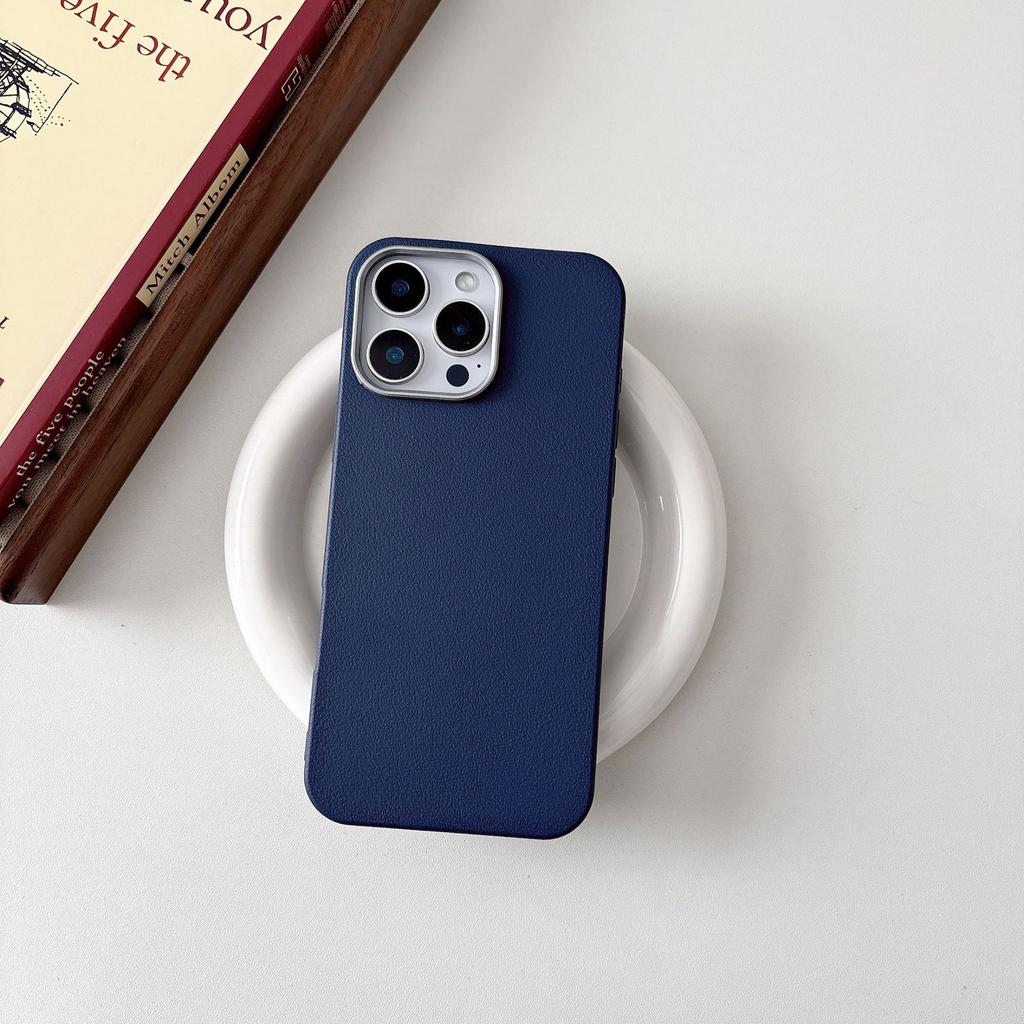 Simple Solid Color Electroplated Frame Soft Case for iPhone15Pro Max Mobile Phone Case Apple 16 New 14/13
