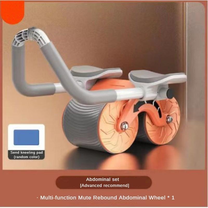 Silent Rebound Anti Slip and Healthy Belly Wheel Elbow Support Timing Rebound Abdominal Wheel New Large Screen Intelligent Timing Fitness Equipment