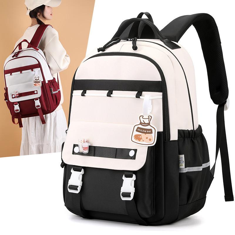 Trendy Nylon Backpack For Students And Travelers Stylish Casual College Book Bag