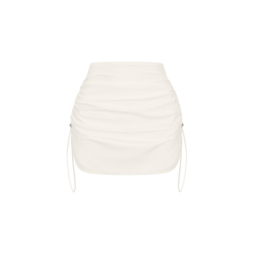 Wannabes Fit Demi Shapewear Shirred Layered Skirt Black