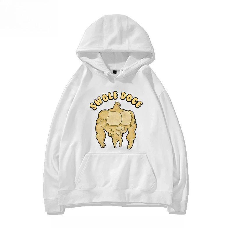 Halloween Obrigado Cão Cheems Escultura de Areia Emoji Estampa Shiba Inu Outono Novo Moda Unissex Quente Solto Plus Esportivo Jaqueta com Capuz