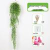 Wall-Mounted Artificial Hanging Vines with Spider Plant in Basket for Living Room Decor
