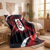Fulham Football Print Flannel Blanket Soft Warm Sofa Bed Throw Blanket For Home Office Bedroom