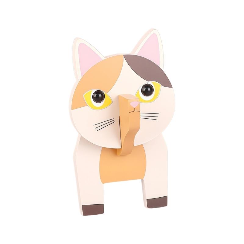 Lovely Animal Shape Eyeglasses Holder Detachable Wooden Glasses Stand for Home Office And Kids Room Decoration