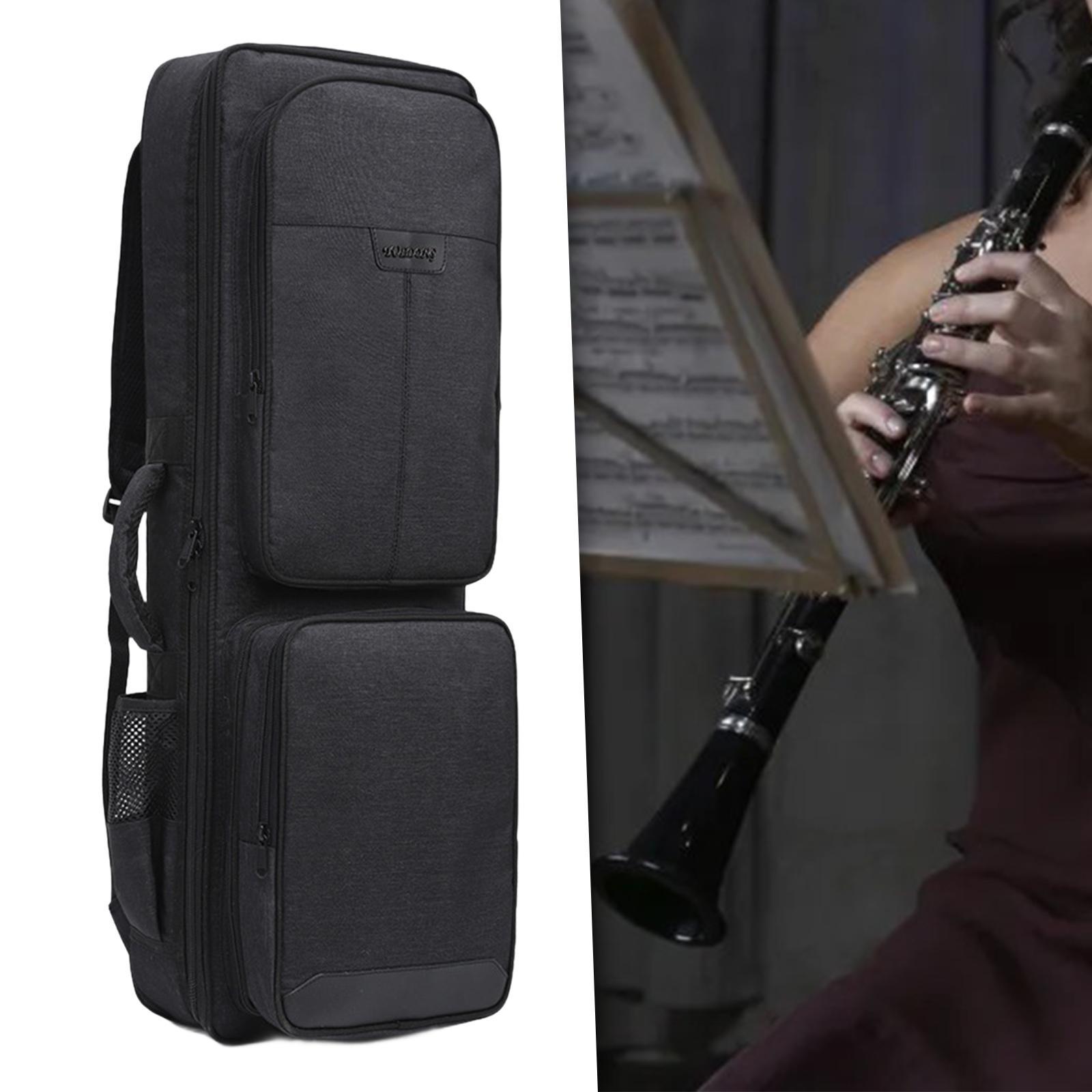 

Saxophone Bag Sax Gig Bag for Instruments Straight Sax Electric Blowpipe чёрный