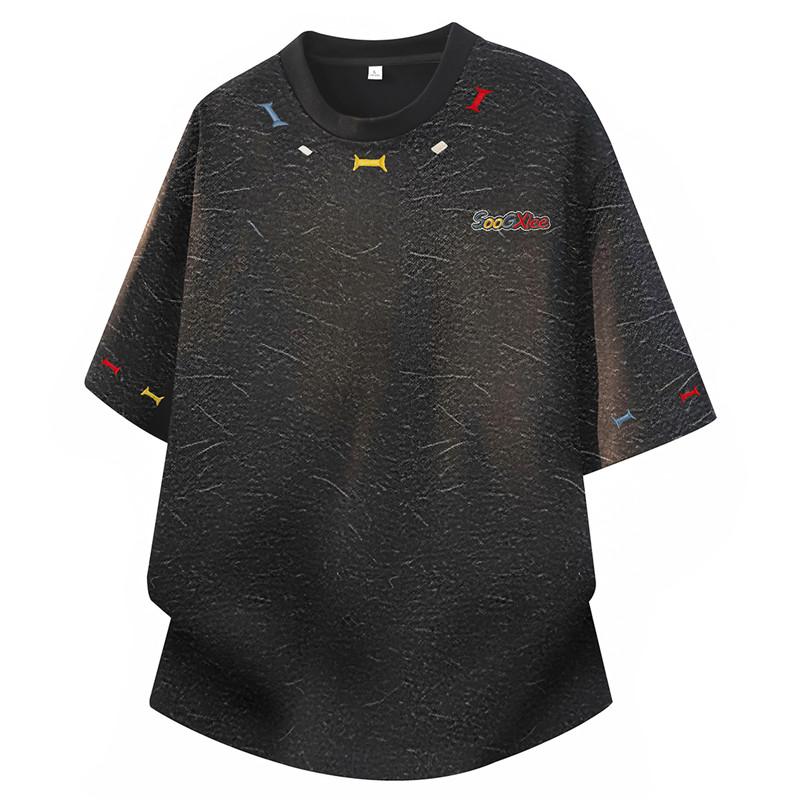 Short-sleeved T-shirt, Round Neck, Half-sleeved Bottoming Shirt, Plus Size Men's Top