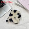 Plush Leopard Print Coin Wallet With Large Capacity For Home Use And Storage