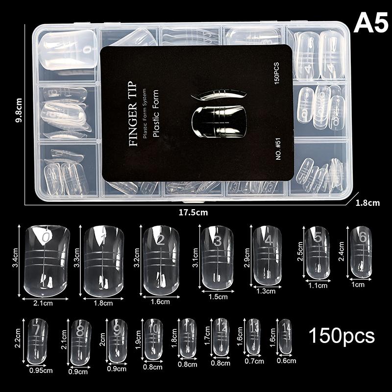 

Eagle s Talon 70/140/150Pcs Short Curved Stiletto False Nail Tips Clear Soft Fake Nails Extensions for DIY Nail Salon Manicure