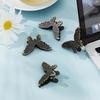 Elegant Butterfly Clips | Antique Bronze Finish, Intricate Floral Design, for Photos, Notes, Office & Home Organization, Durable Paper Clips