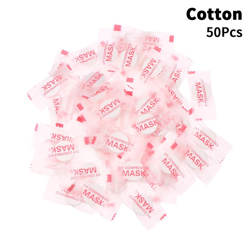 50/100Pcs Disposable Compressed Facial Mask Portable Silk/Cotton Face Mask Facial Towel Coin Wrapped Tissues Paper Skin Care