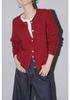 Autumn 2026 Women's Round Neck Cable Knit Cardigan - Long Sleeve, Single-Breasted Sweater.