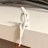 3D Printed Thinker Figurines Ornaments Minimalist Abstract Art Sculptures for Home Office Bookcase