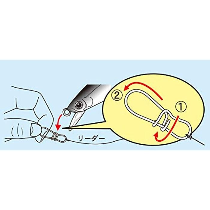Gamakatsu Snap Onsoku Power Snap (Value Pack) M 80lb 36.2kg 24 count 67851 Silver