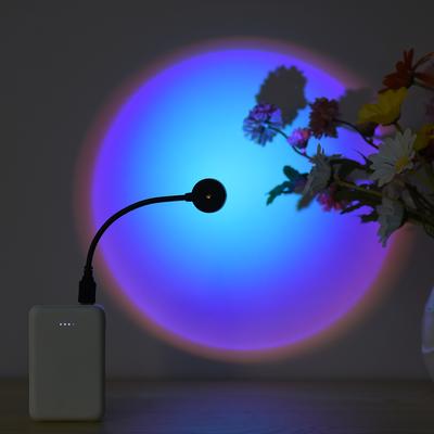 Sunset Lamp Colorful Light Projector LED Light Sunset Lamp Projector 360 Degrees Rotatable with USB Socket
