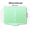 Wavy Pattern Silicone No-Drill Soap Dish & Drain Mat Rack