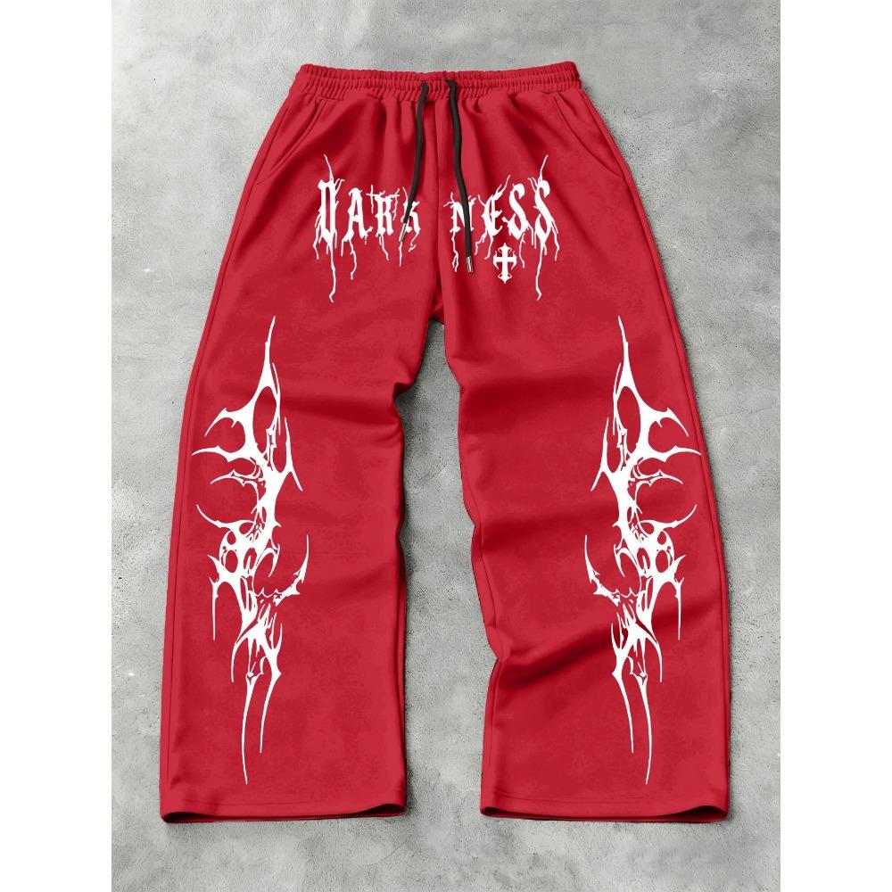 Men s Versatile Solid Color Drawstring Loose Casual Sports Pants, Spring and Autumn Men s Outdoor Home Casual Pants S