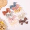 Cute Solid Lace Cutout Bowknot Hair Clips For Baby Girls Hairpin Barrettes Headwear Kids Hair Accessories