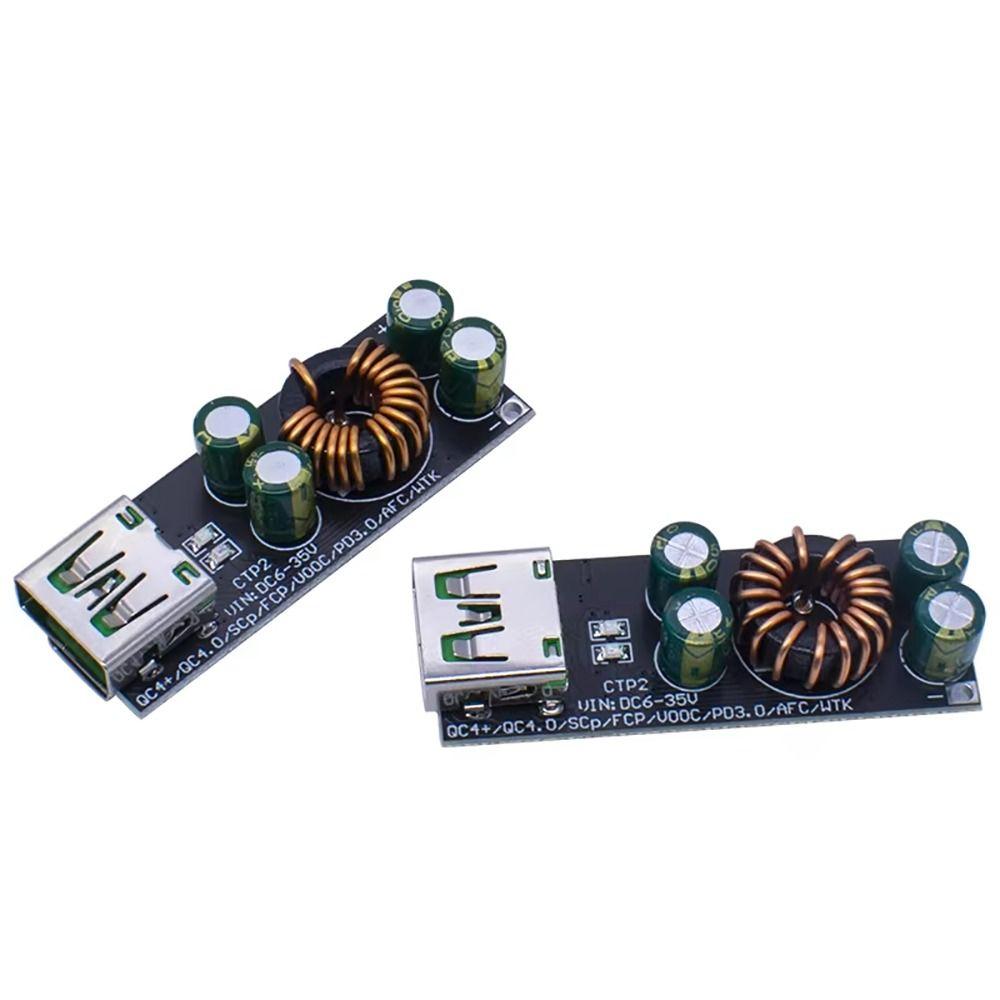 6-35V Input QC4.0 QC3.0 Adapter 1 2 4 Way Step Down Buck Boost Module Electronic Devices