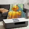 Duckling With Toilet Paper Hat Blanket Throw Super Cosy Plush Living Room Sofa Couch Childish Birthday Gifts