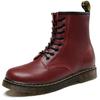 Autunno Inverno 2026 Stivali Martin in Pelle Modelli Coppia Uomo e Donna Velluto Caldi Suole Spesse Aumentano Altezza Tendenza Britannica Versatili