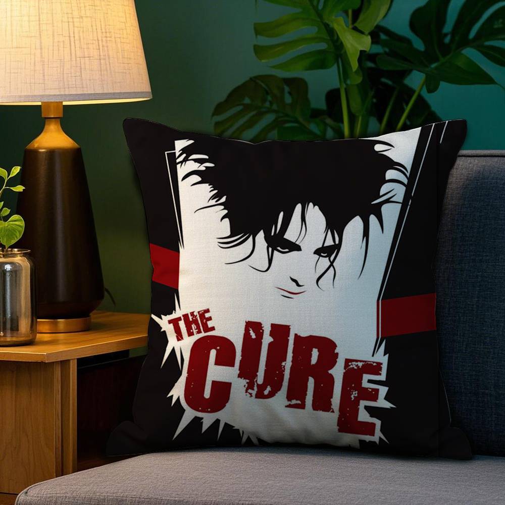 The C-Cure Rock Band Pillow Case Sofa Living Room Bedroom Double-sided Printing Square Cushion Nap Time Cushion Cover