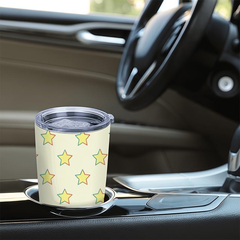 591ml Car Tumbler Minimal Star Element Straw Cup Gift Cup 20oz Car Straw Cup Hot Cold Cup Tumbler With Lid