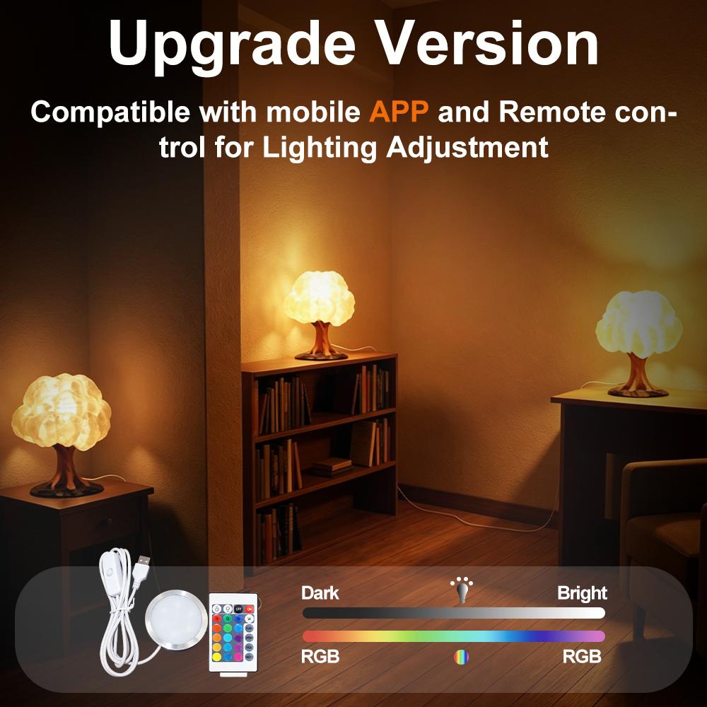 Nově upgradováno 2.0 Pro sadu Bambu Lab 001 LED lampa Ovládání přes aplikaci Povoleno Měnící barvu RGB světlo DIY Model Hardware Kryt lampy 001