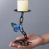 Iron Candle Holder Butterfly Iron Chain Candlestick Holders Candle Sticks Holder Decor Tealight Candle Holders for Party Dining
