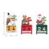Christmas Mini Wooden Countdown Calendar Ornament Adjustable Date Children Holiday Gifts For Desktop