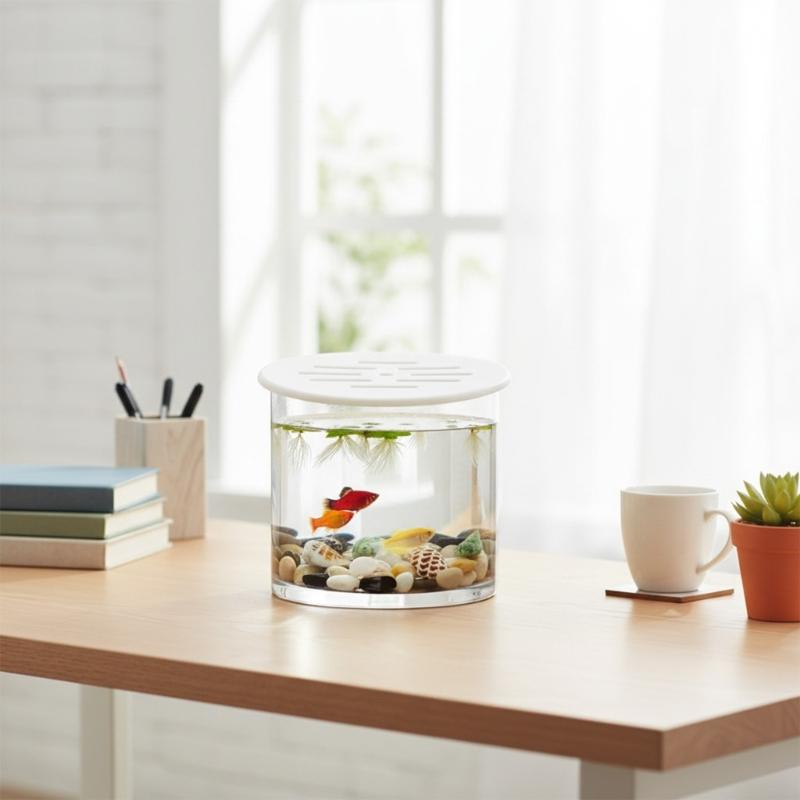 Replacement Acrylic Fish Tanks Guard Panel Prevents Jumping Easy Installation Ventilation Holes