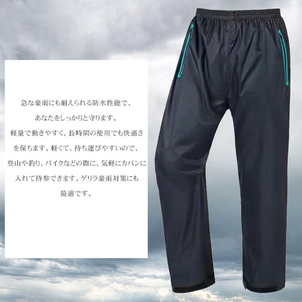 YAYUPLUS Vodotěsné pánské kalhoty do deště, Vodotěsné, Na kola, Bicykly, Golf, Strečink, Práce, Pracovní oděv,