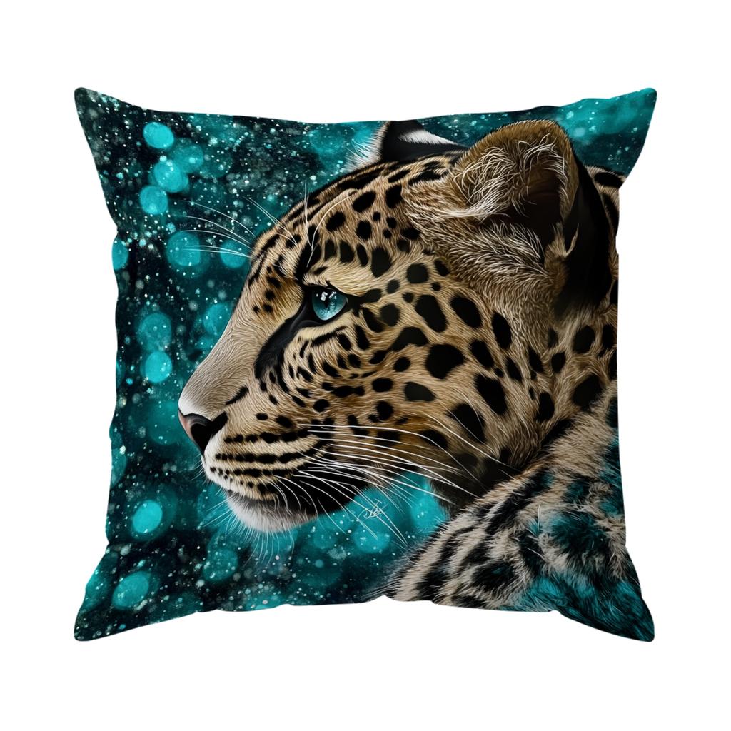 Bohemian Leopard Cushion Pillowcase Printed Polyester 45x45cm Throw Pillowcover Decorative Sofa Cushion Pillowslip Home Decor