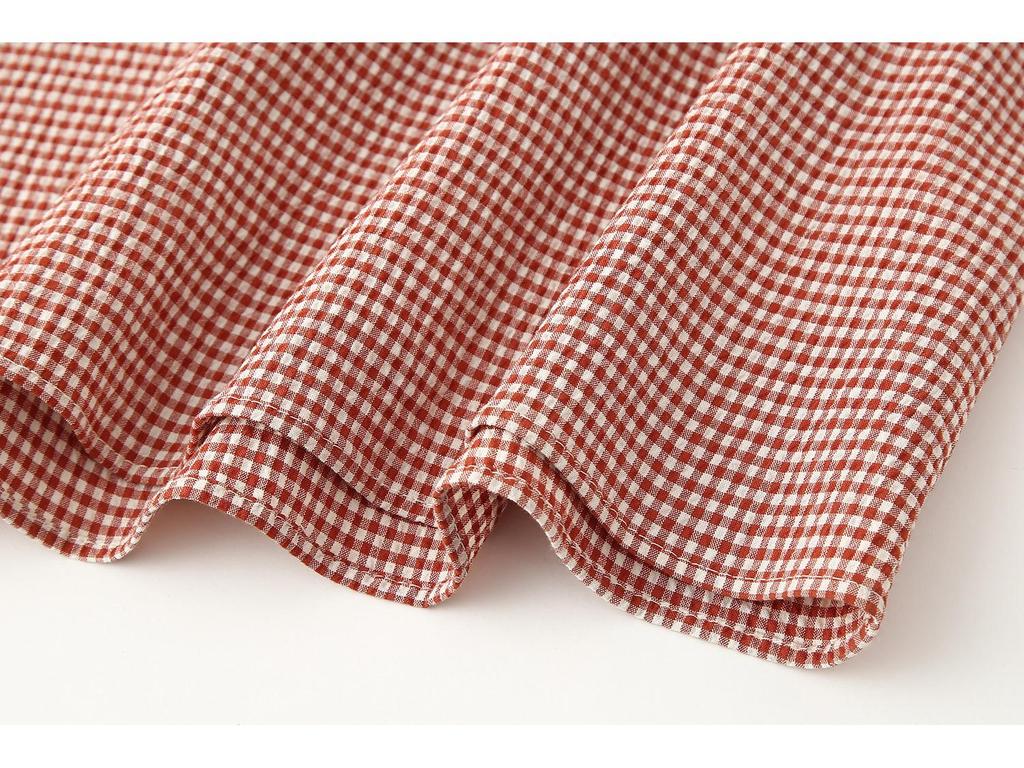 Women's Spring 2025 European & American Style Plaid Midi Dress