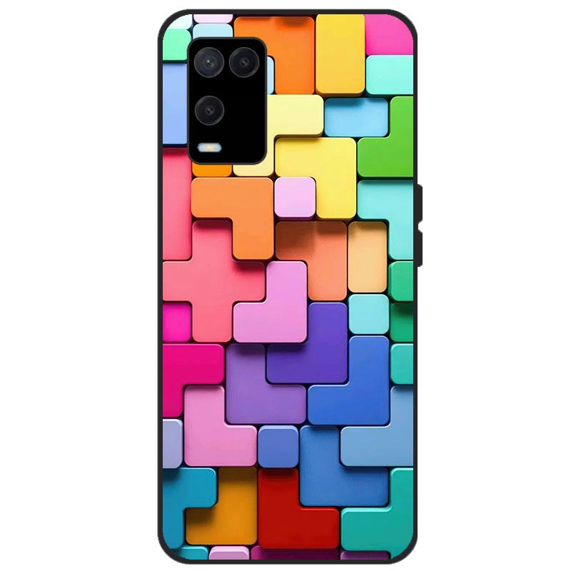 For OPPO A54 Case Back Phone Cover For OPPO A54 5G 4G Case CPH2239 CPH2195 OPPOA54 A 54 Bumper Silicon Soft Coque black tpu case