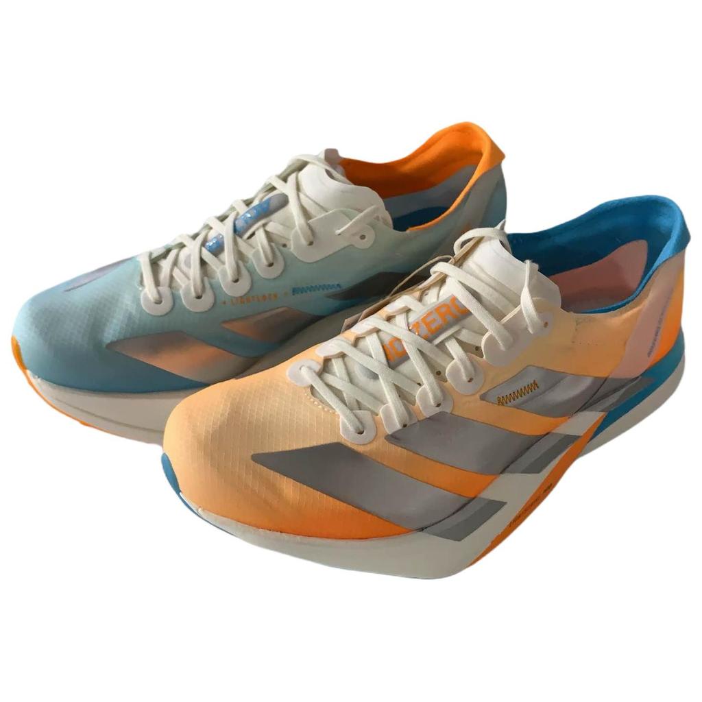 Adidas Adizero Adios Pro 4 Karbonová výztuha Pohodlný střih Běžecké boty na maraton Unisex teniska Modrá Oranžová KH6360