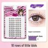 10-Row Autumn Leaf & Sunflower Faux Eyelashes - Flat, Glue-Free