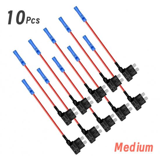 Car Mini/Small/Medium Types Additional Circuit Adapters Fuse Holder Fuses4