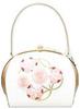 Ando Shippo Cherry Blossom Embroidered Bag White UB-S-4 Women's