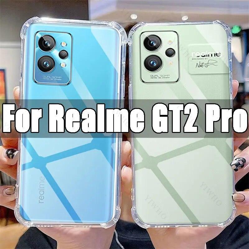 

Прозрачный чехол для телефона Realme GT2 Pro, прозрачный чехол из ТПУ Realme GT 2 GT2Pro 6,7 дюйма RMX3301, противоударные чехлы с защитой от царапин