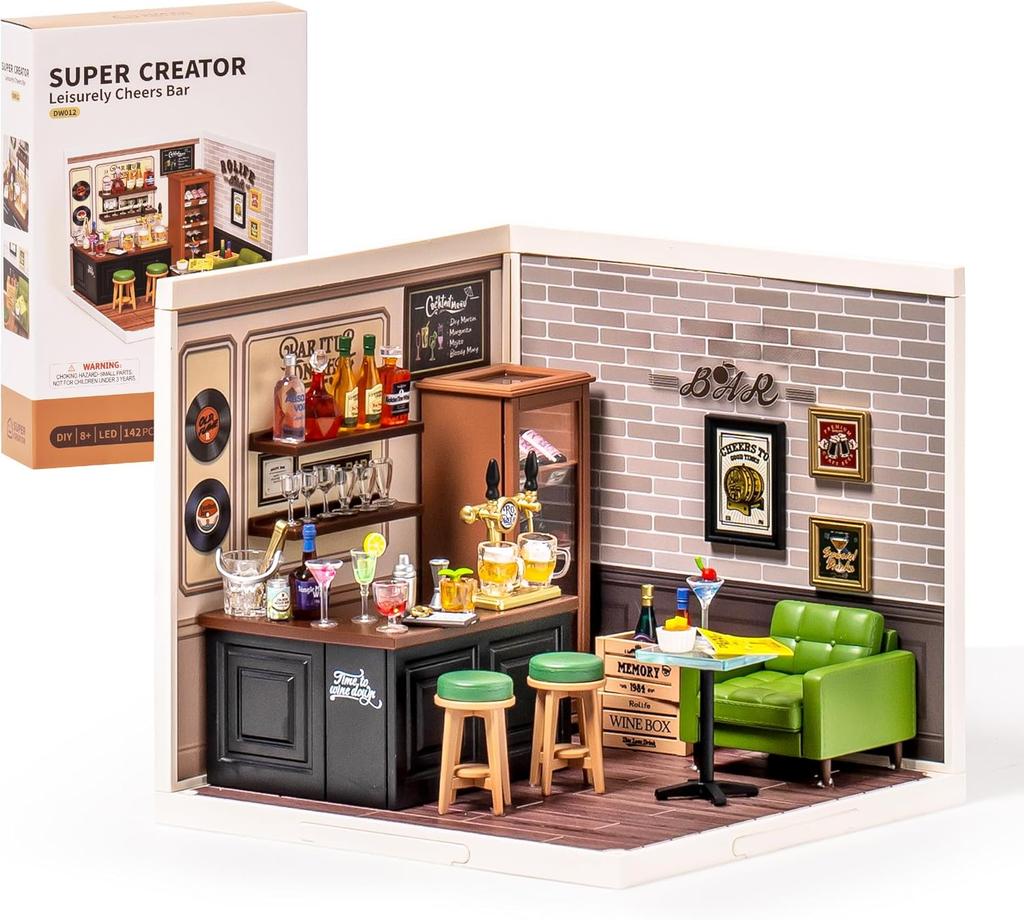ROBOTIME Rolife 3D Puzzle Super Creator DIY Miniature House (DW012) | 1:24 Scale