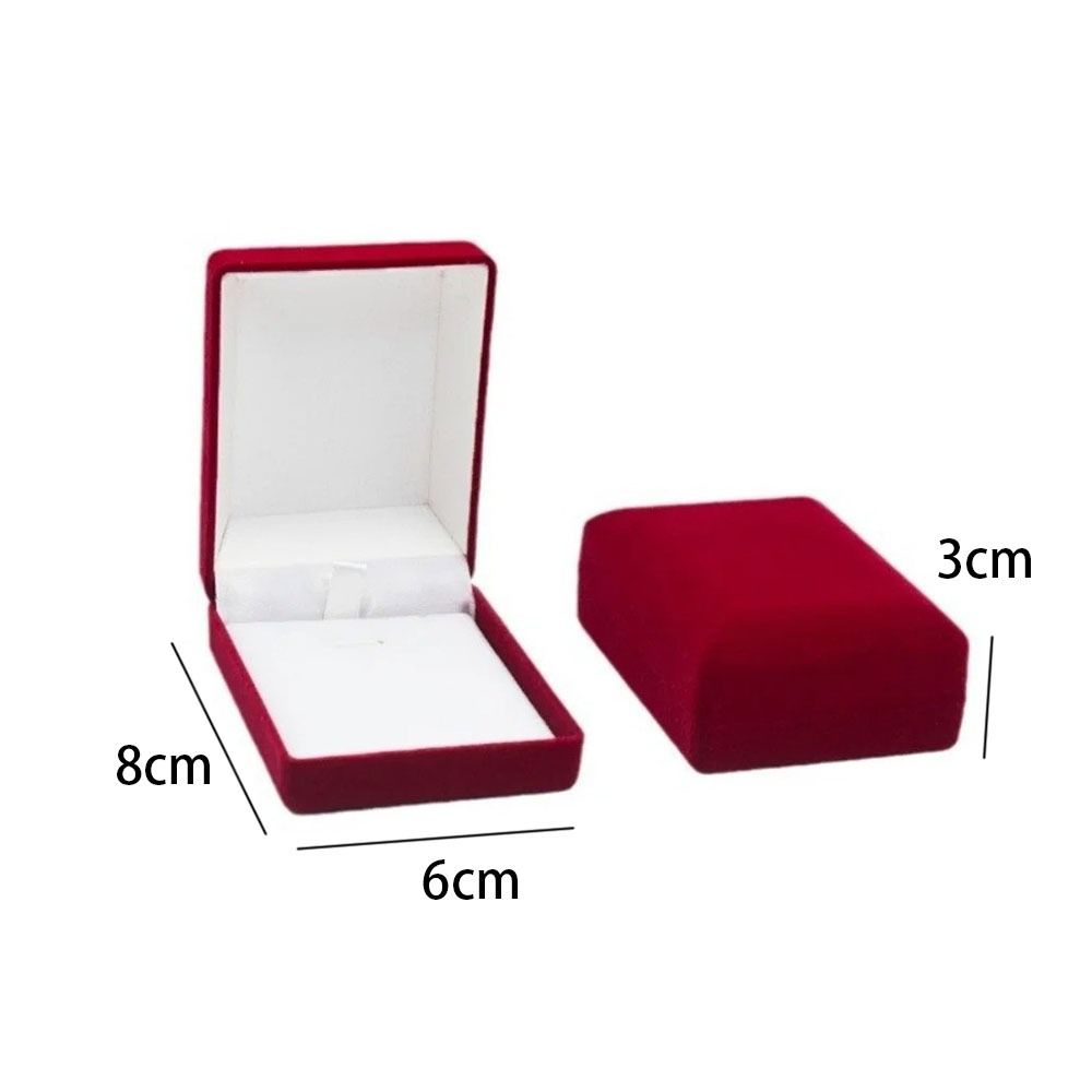 Velvet Necklace Storage Box Solid Color Necklace Holder Fashion Jewelry Display Box Necklace
